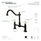 Kingston Brass KS1175PX Heritage Bridge Kitchen Faucet, Oil Rubbed Bronze KS1175PX - alternate 2